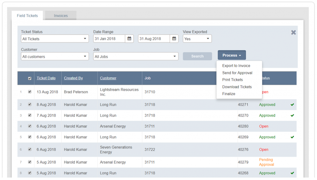 oilfield ticketing software