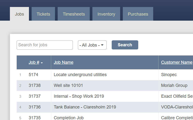 oilfield field ticket software